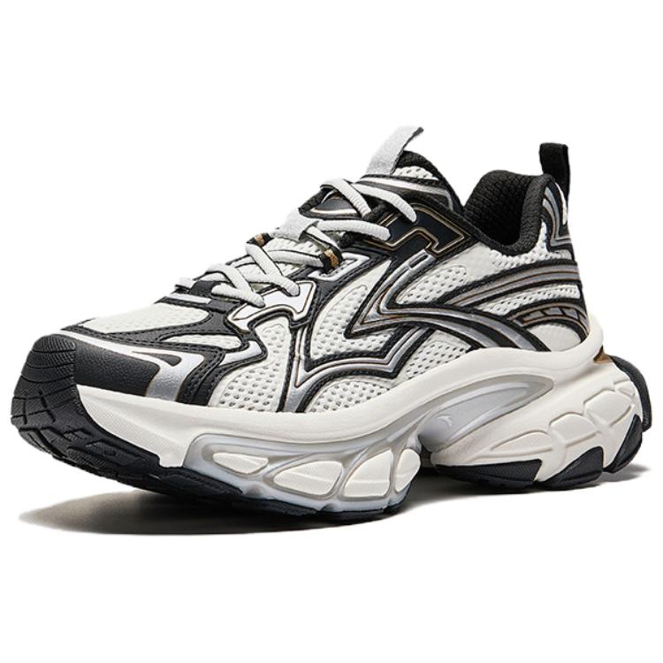 ANTA Fuyao Slip Resistant, Abrasion Resistant, Height Increasing низкие массивные кроссовки мужские White Black Silver — фото 3
