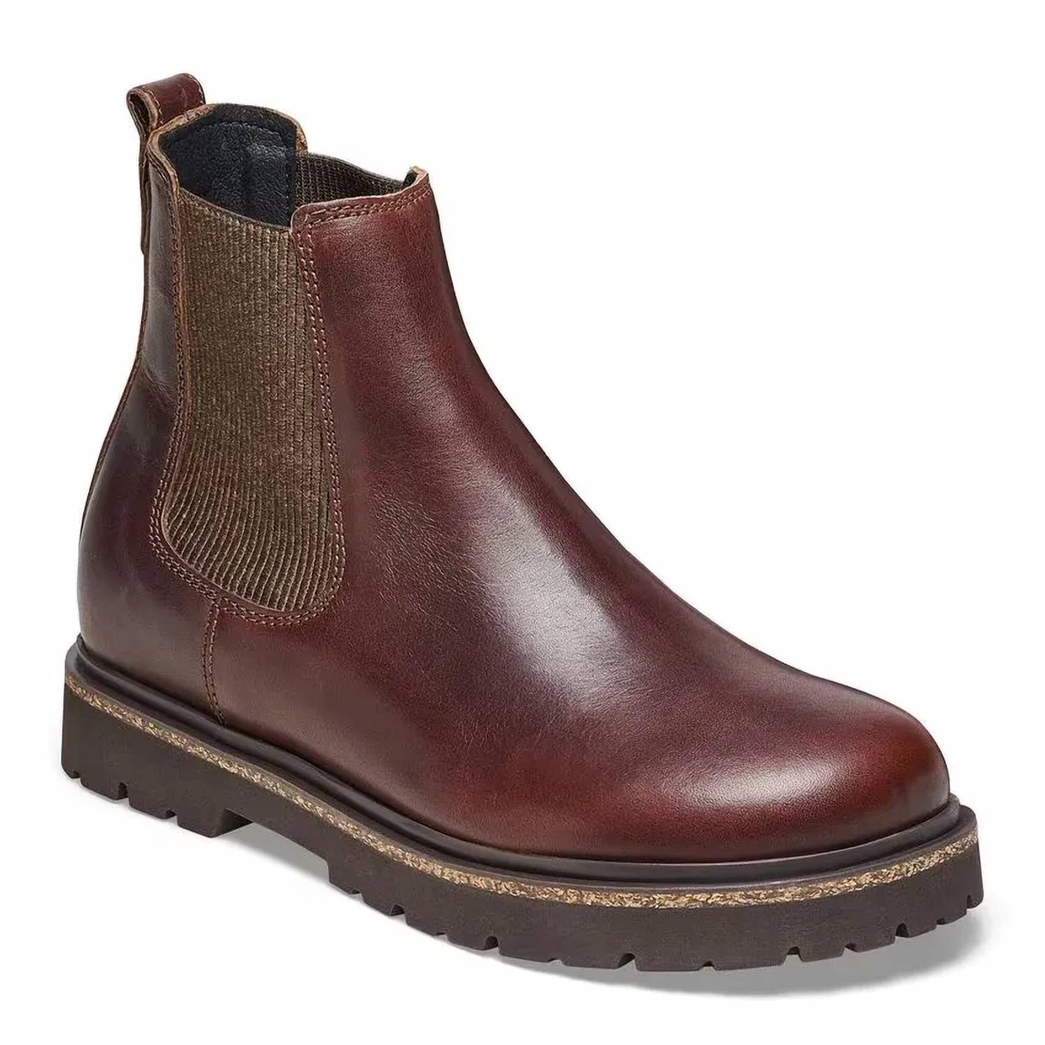 Женские ботинки челси Birkenstock Highwood из гладкой кожи, шоколадный — фото 4