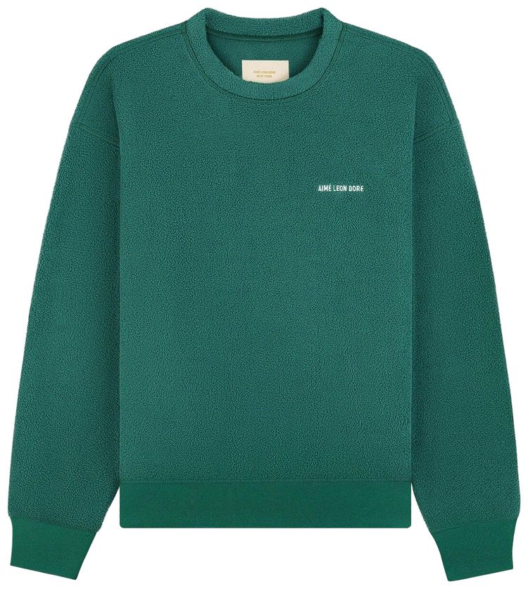 

Свитшот Aimé Leon Dore Fleece Crewneck, зеленый