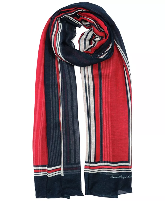 

Шарф Mixed Stripe Wrap Lauren Ralph Lauren, мультиколор