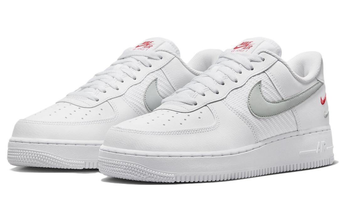 Кроссовки Nike Air Force 1 Low '07 SE с двойной галочкой, белые пикантные — фото 3