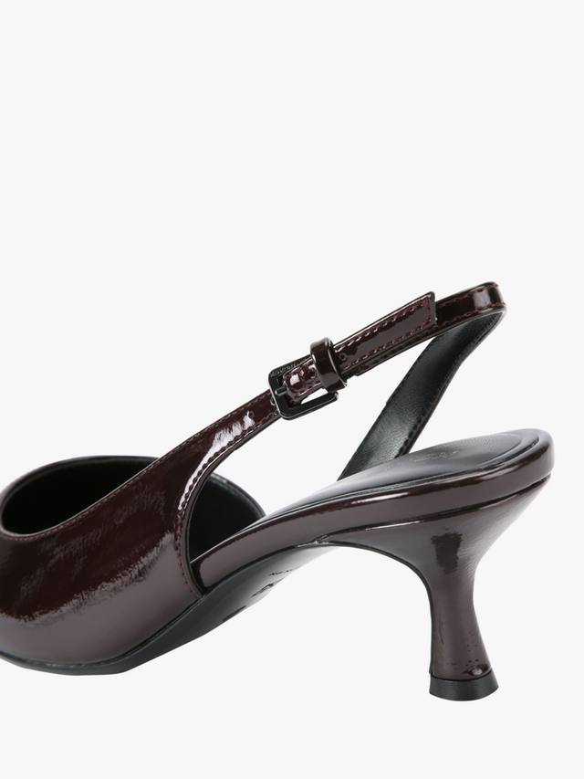 Туфли-лодочки Aria Low2 на низком каблуке kitten heel KG Kurt Geiger, Wine — фото 3