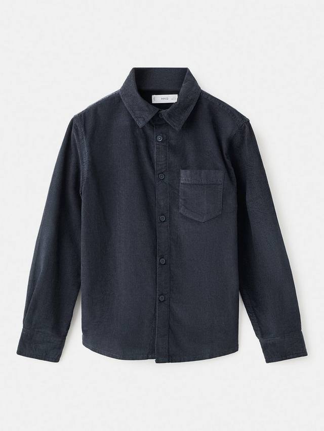 

Детская рубашка Coen Regular Fit из вельвета Mango, Navy