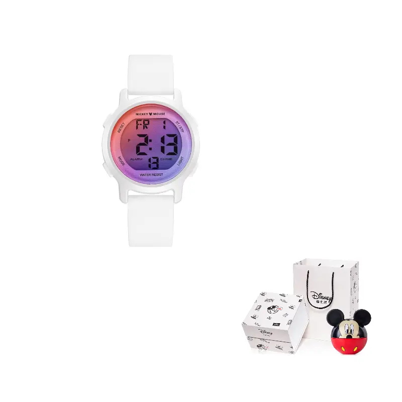 

Disney Часы Mickey Series Electronic Movement Silicone Strap Watch Unisex Purple Watch Dial