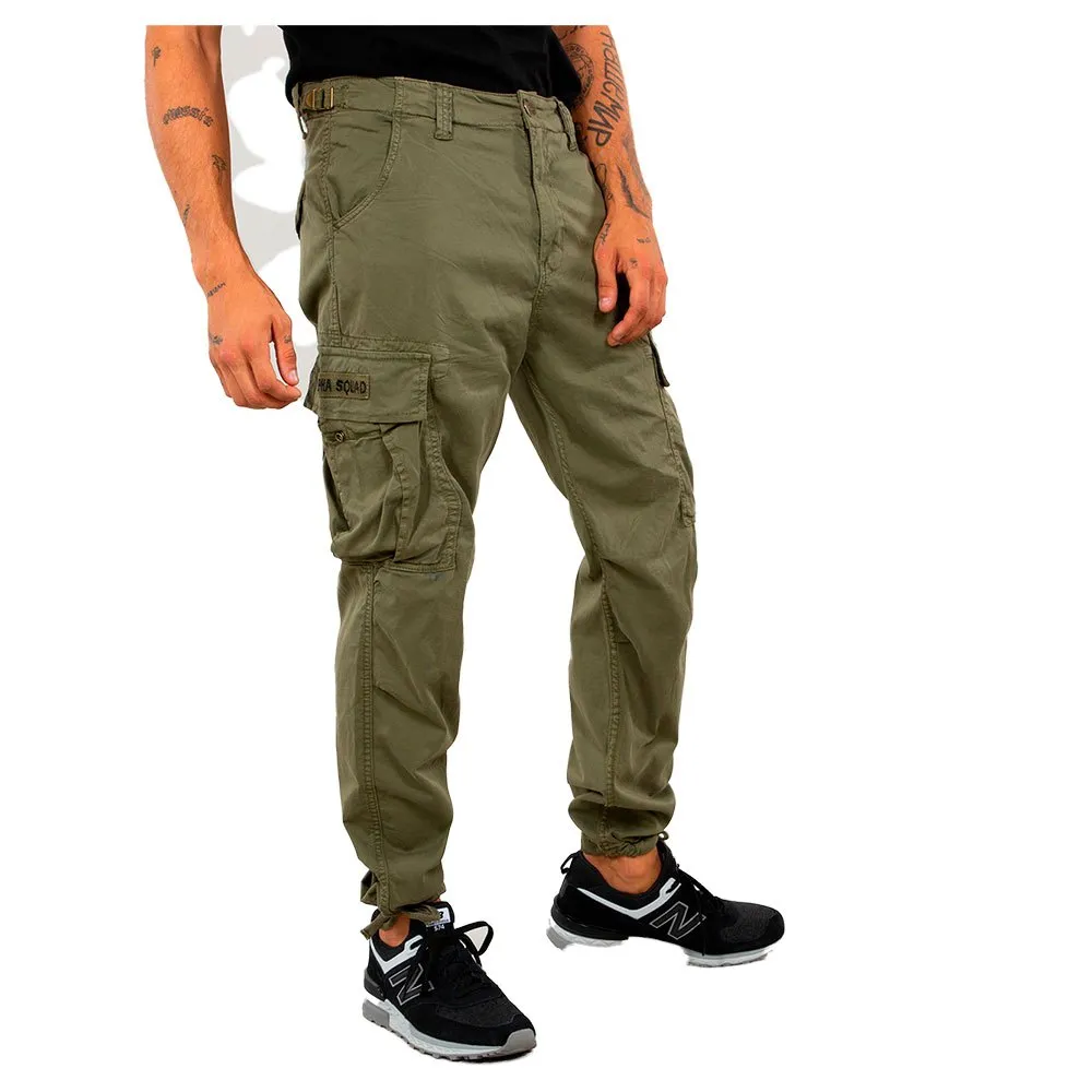 

Брюки карго Alpha Industries Squad, зеленый