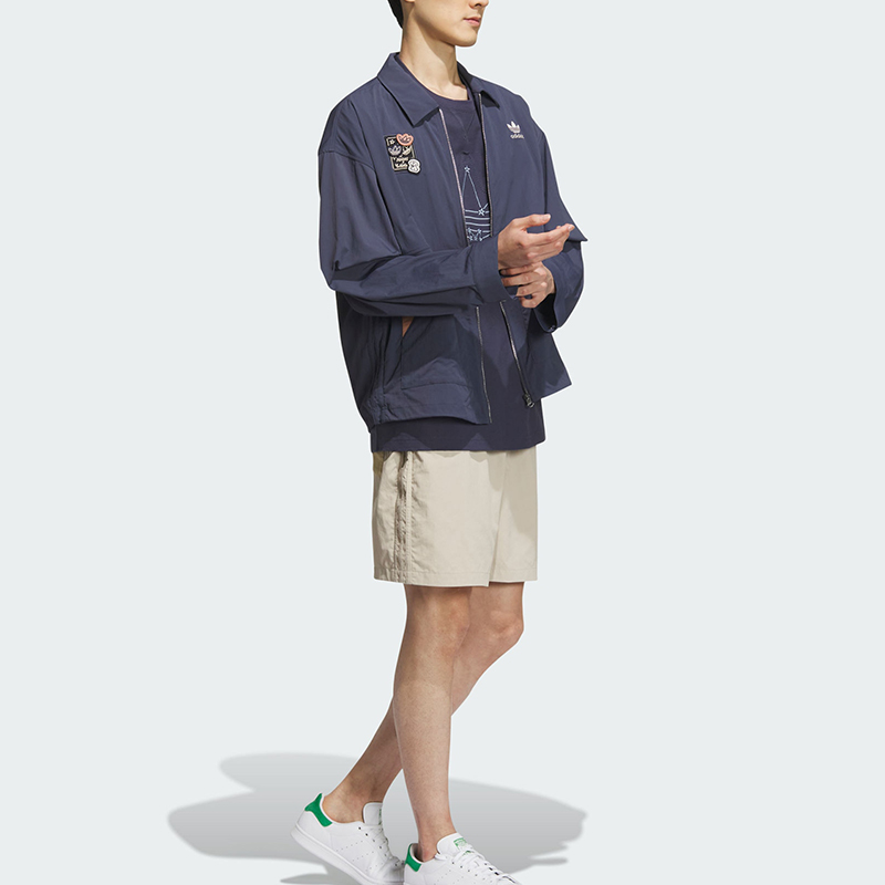 Куртка X ZHANGCHANGXIONG Мужская Тёмно-синяя Adidas Originals — фото 4