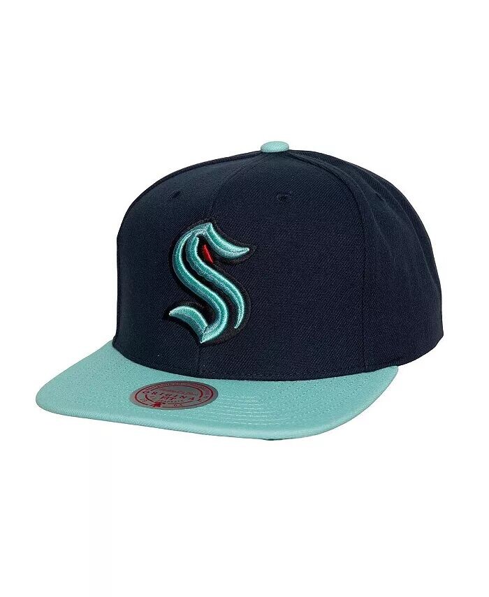 

Мужская темно-синяя кепка Snapback Seattle Kraken Core Team Ground 2.0 Mitchell & Ness, синий