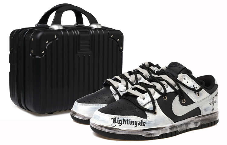 

Кроссовки Nike Dunk Skateboard Shoes Men Low-Top Black White/Silver