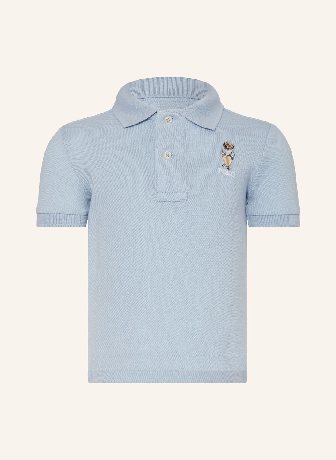 

Рубашка-Поло из пике Polo Ralph Lauren, голубой