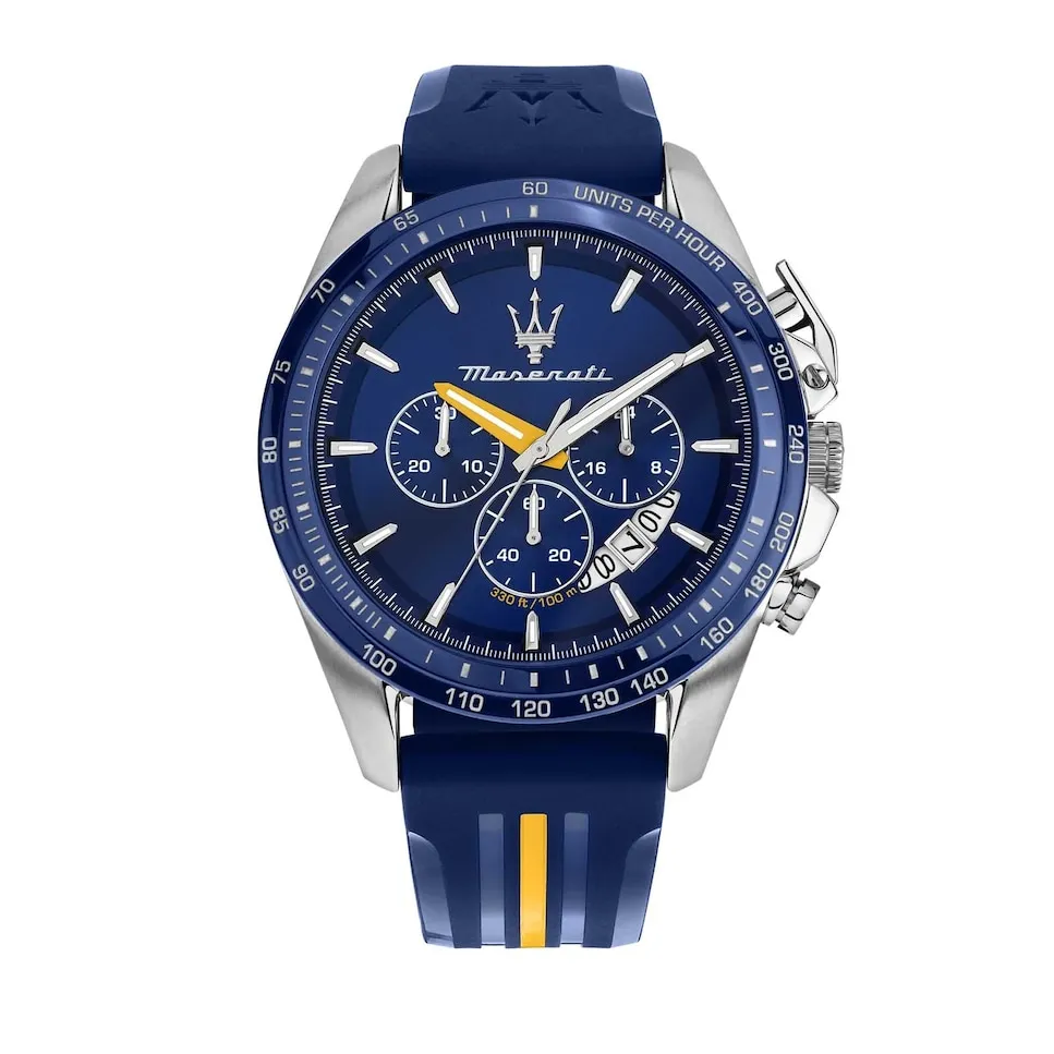 

Мужские часы Maseratti R8871612039 из стали с серебряным ремешком Maserati, серебряный