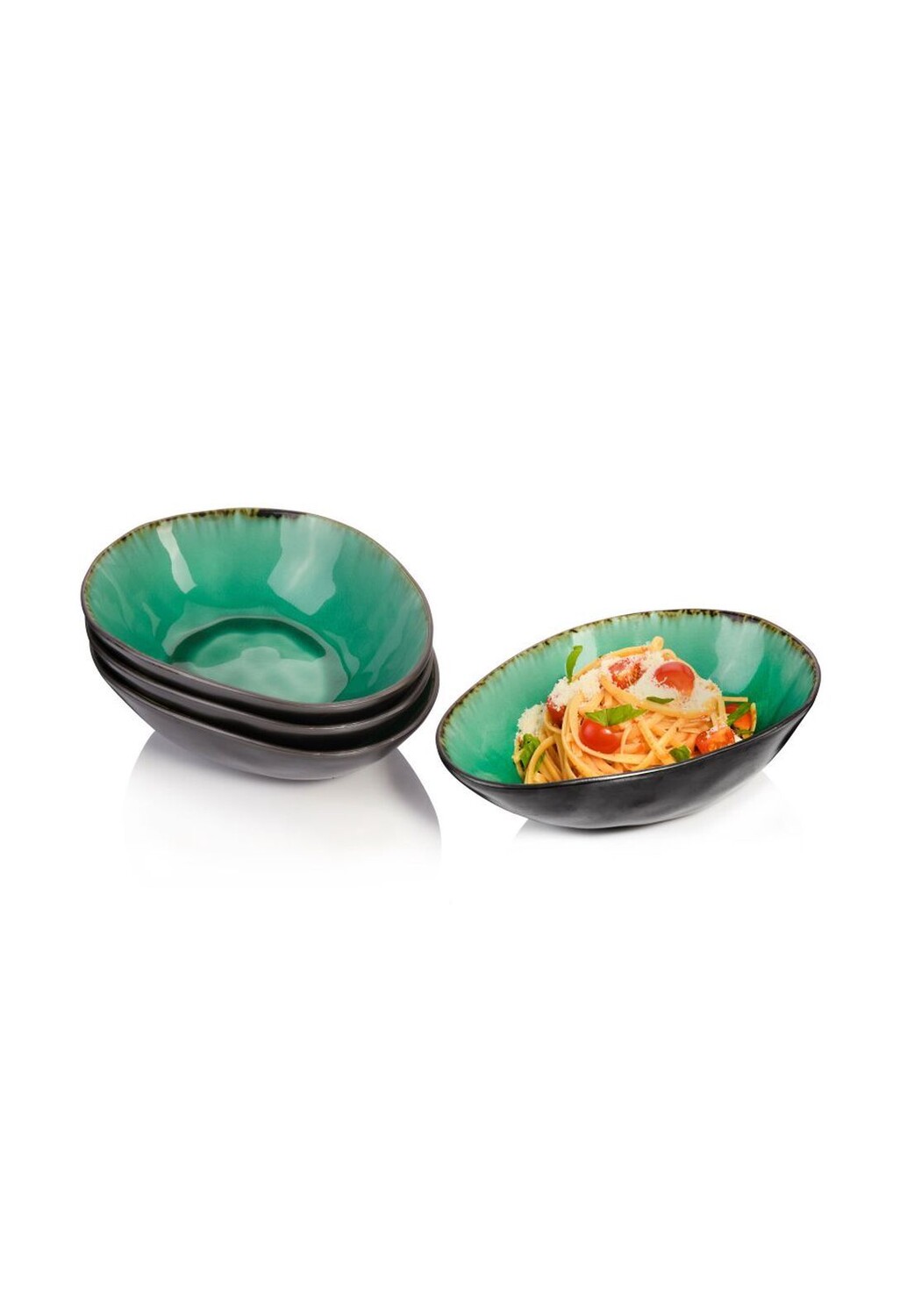

Керамическая посуда серии Palm Beach Sänger, türkis - pastaschalen set 4-teilig