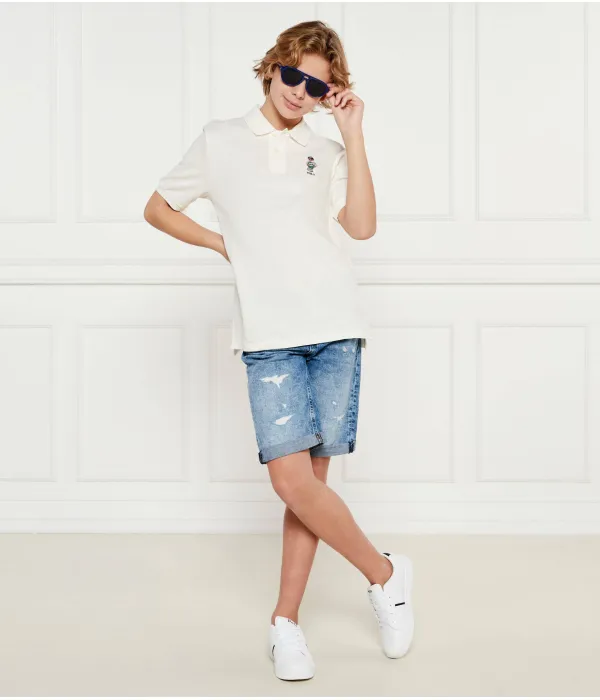 Футболка поло Regular fit Polo Ralph Lauren, бежевый — фото 2