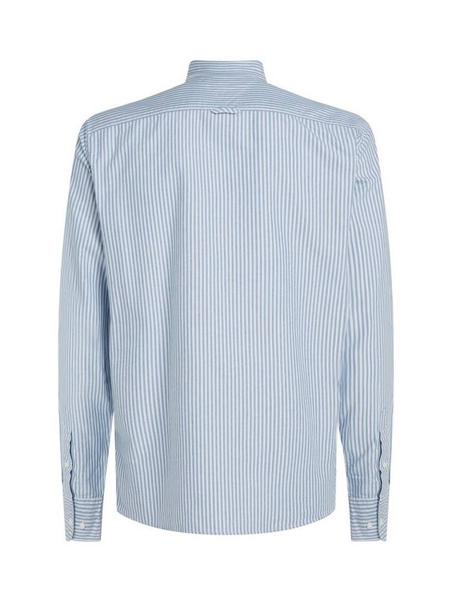 Оксфордская рубашка Heritage из хлопковой смеси Regular Fit в полоску Tommy Hilfiger, Blue/White — фото 2