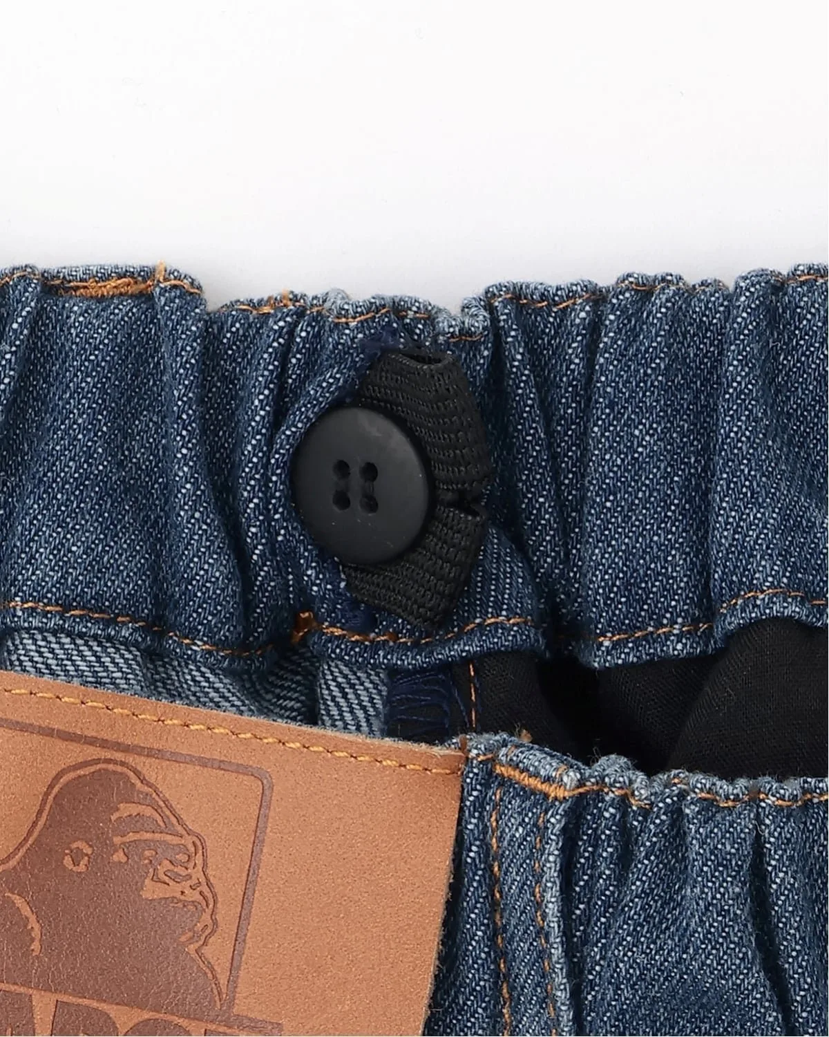 Джинсовые брюки с нашивкой на бедре XLARGE KIDS, Blue — фото 4