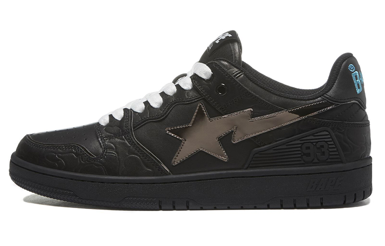 BAPE Bape SK8 Sta Черный Серебристый A Bathing Ape