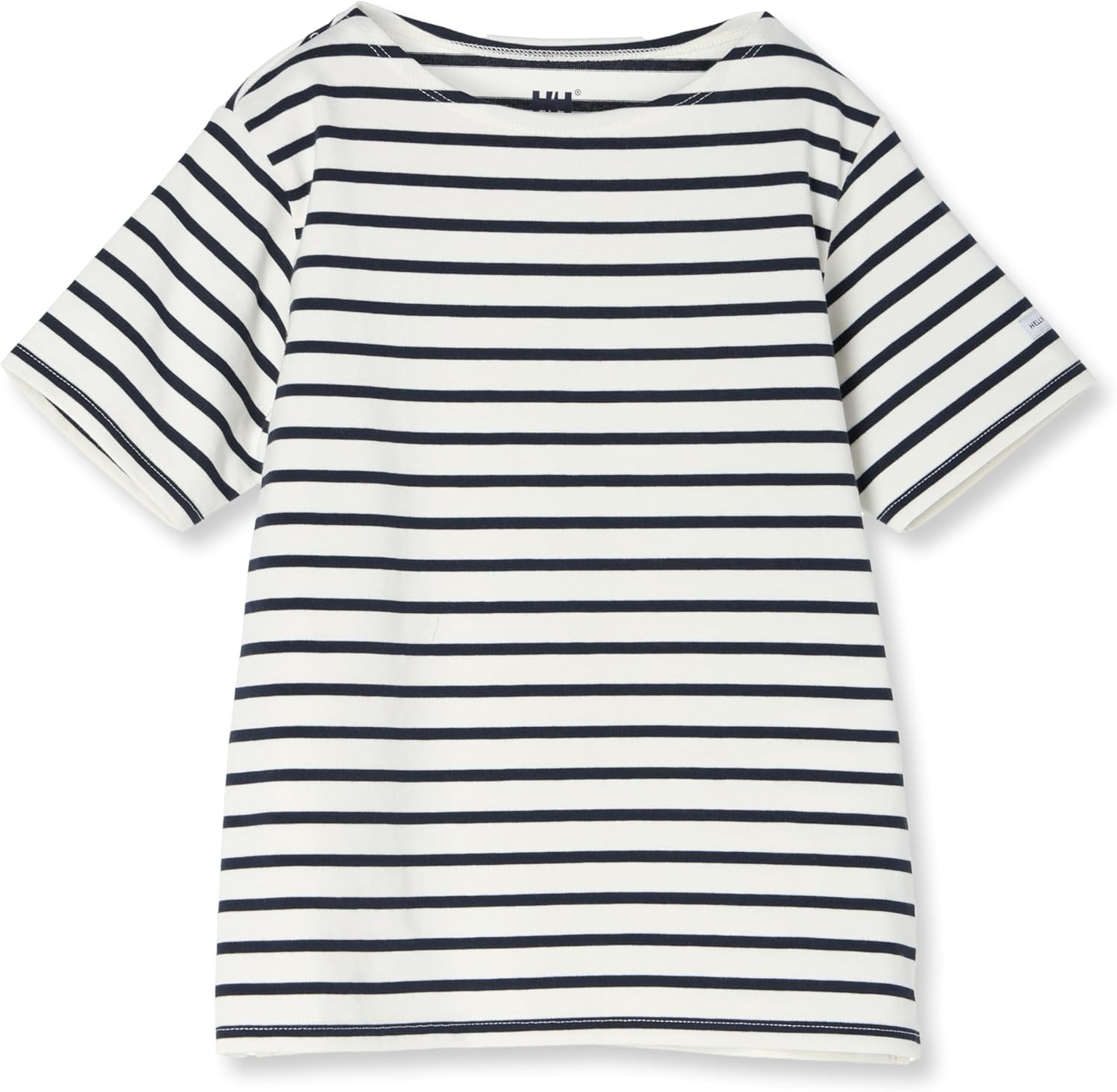 

Детская футболка Helly Hansen HJ32405, с коротким рукавом, с морской окантовкой, унисекс, кремовый/темно-синий