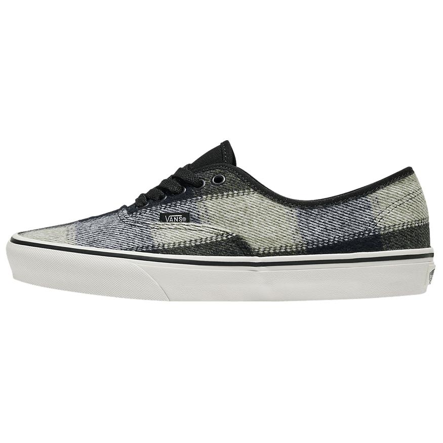 

Аутентичный 'Brushed Plaid Olive Green' Vans, серый/черный