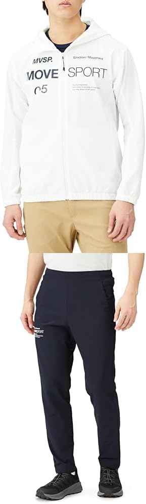 

Толстовка на молнии Move Sports Cross Descente Airy Trans Tough Spanlike, белый/темно-синий