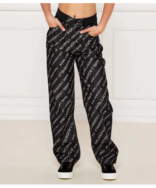 

Джинсы Straight fit Karl Lagerfeld Kids, черный