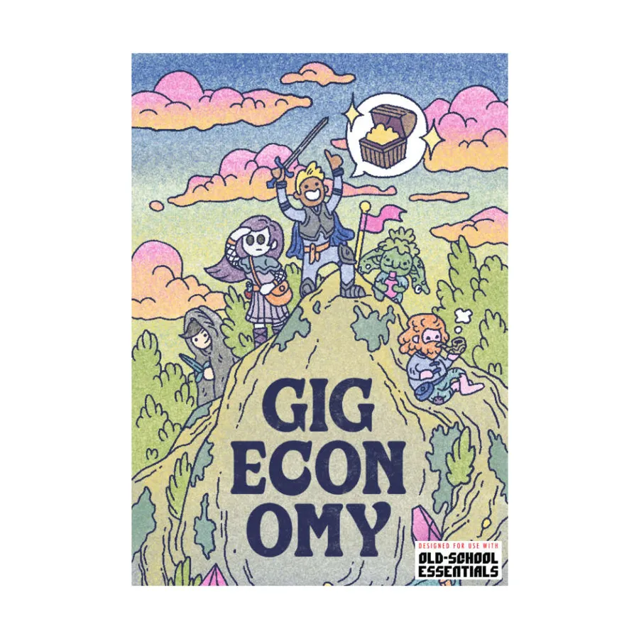 

Gig Economy, Old-School Essentials Zine (Hurtleberry), мягкая обложка