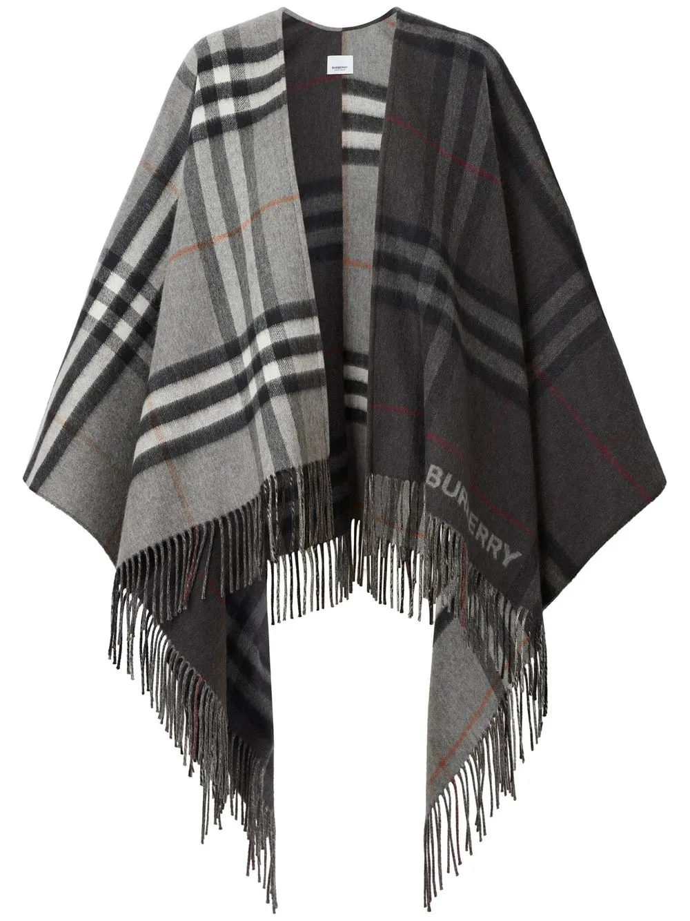 

Кейп в клетку BURBERRY, серый