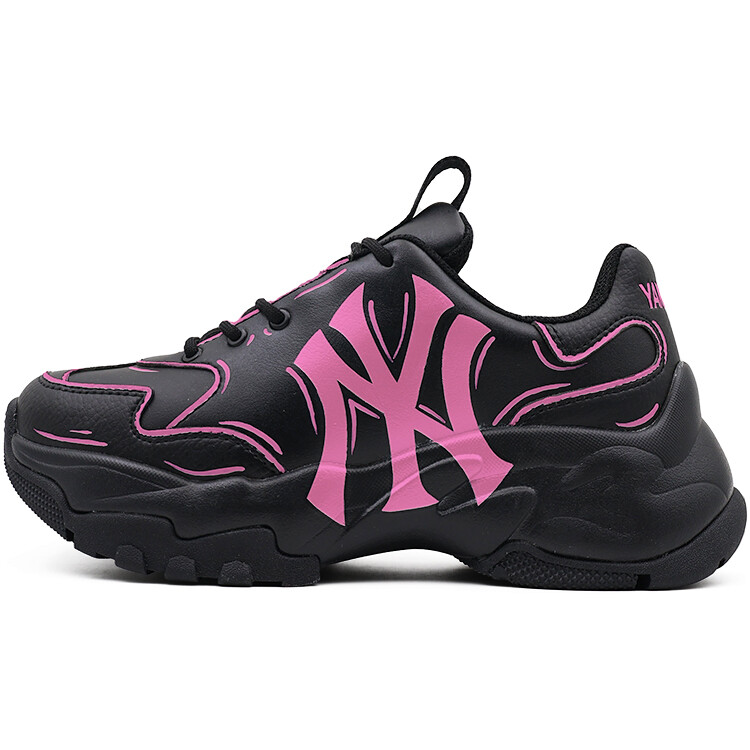 

Кроссовки MLB Big Ball Chunky Chunky Sneakers Unisex Low-top Pink, черный/розовый