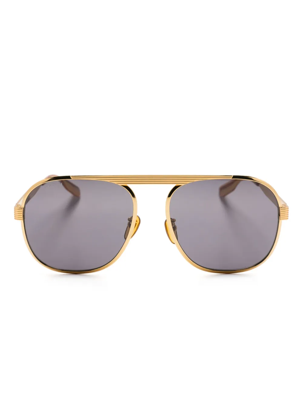 

Солнцезащитные очки-навигаторы Gucci Eyewear, золотой