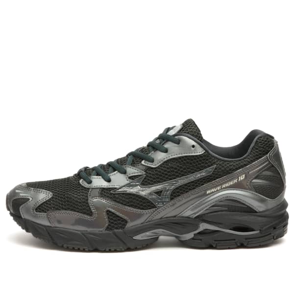 

Кроссовки Wave Rider 10 "спортивные" Mizuno, Black Sand, Black Sand & Metallic Gray