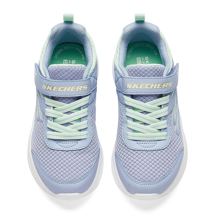 Детские кроссовки Go Run 400 V2 GS Low-top Синие/Зеленые Skechers — фото 4