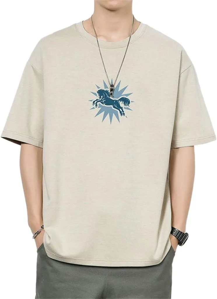 

Винтажная футболка абрикосового цвета с вышивкой и стальной печатью GFHSKRPL