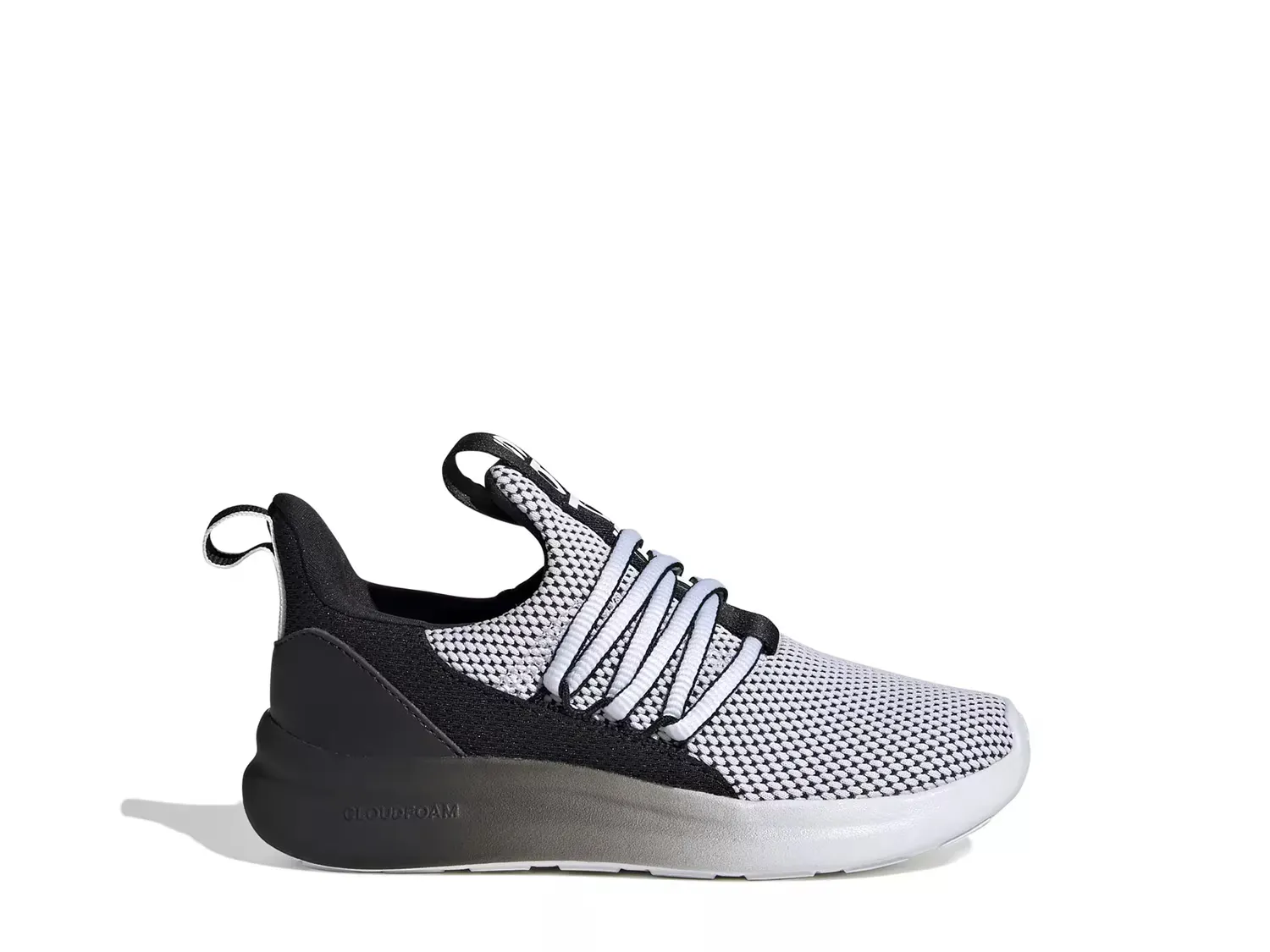 Кроссовки Lite Racer Adapt 7.0 Slip-On — детские Adidas, Black/White — фото 3