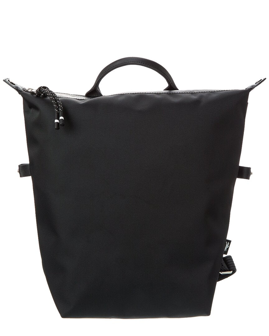 

Longchamp Le Pliage Energy Большой холщовый рюкзак, черный