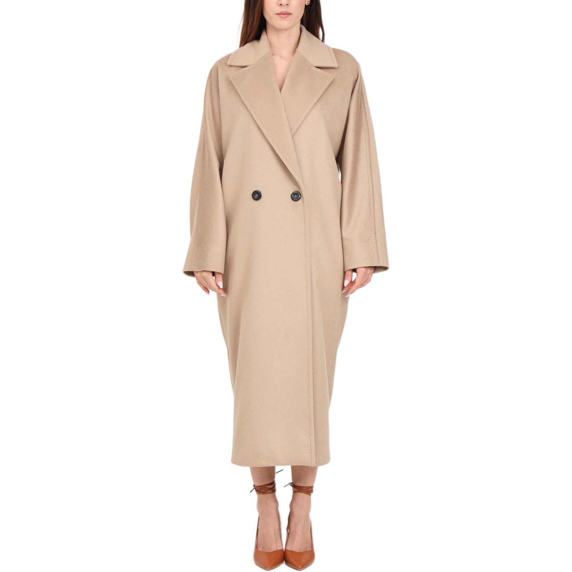 

Макс Мара Пальто тренч из верджинской шерсти MaxMara Studio, бежевый