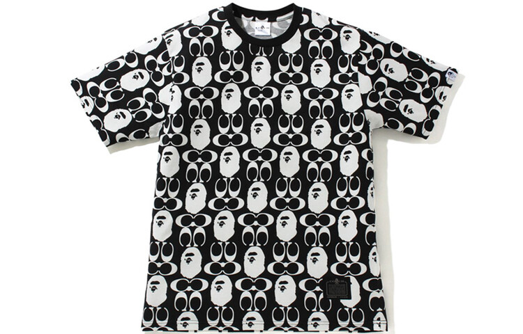 

Футболка Coach X Bape X Coach Collaboration для мужчин A Bathing Ape, синий