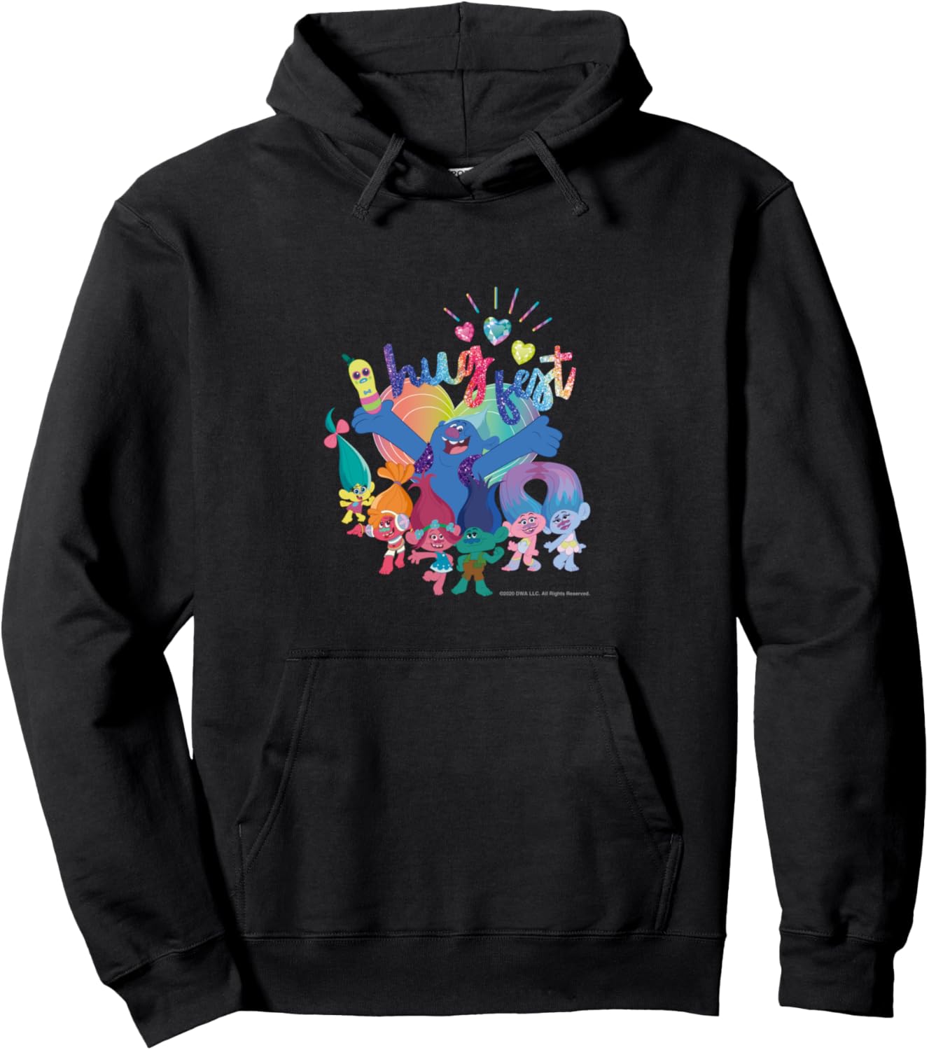 

Худи с изображением троллей (TROLLS FLOWER), черное, Черный, Худи с изображением троллей (TROLLS FLOWER), черное