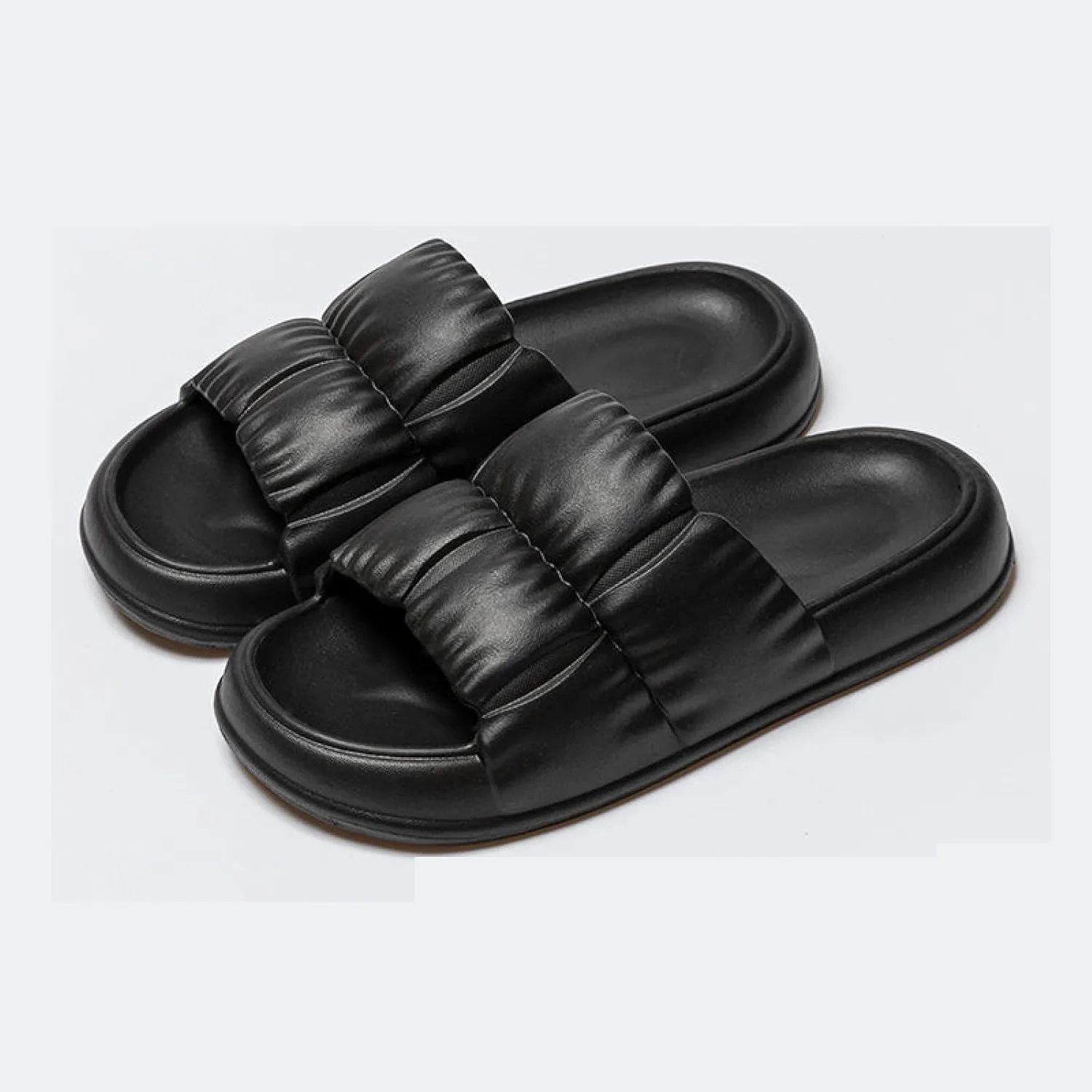 WALLDOR Reflexology Сандалии for Men Women,Foot Massage Slippers for Men Women,Summer Thick-Soled Slippers, Home Couple Beach Сандалии,Black,40/41 — фото 3