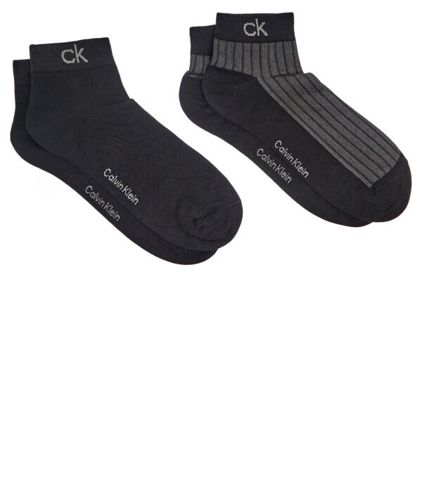

Носки черные Calvin Klein с логотипом, 2 пары