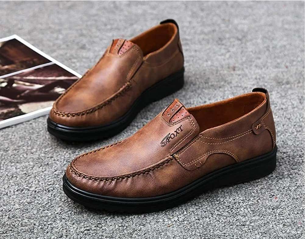 Лоферы кожаные, туфли без шнурков мужские, Penny Loafers, Khaki Zentavi — фото 4