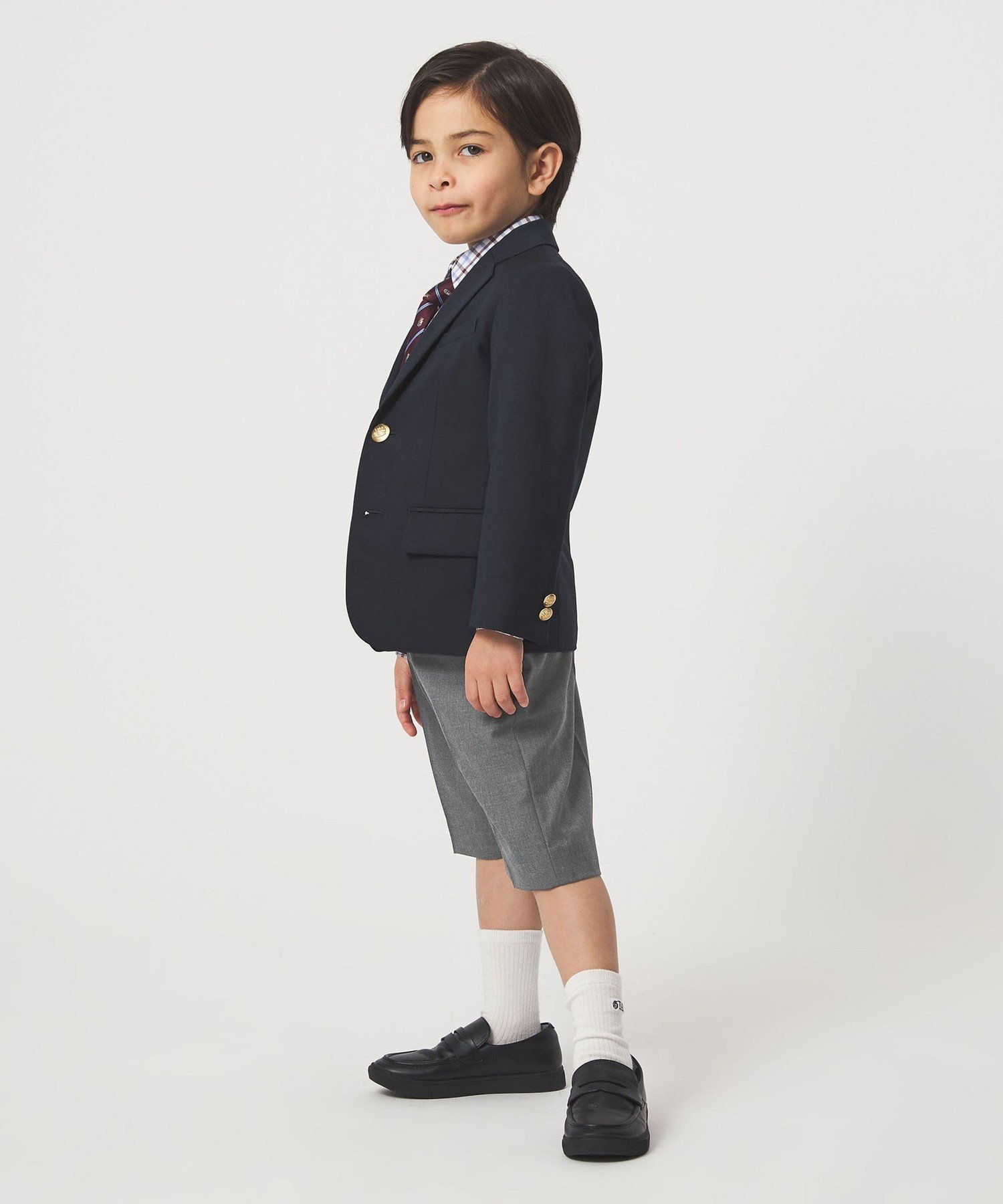 Однотонные шорты TRW для детей 110-130 см UNITED ARROWS green label relaxing, MD.GRAY — фото 4