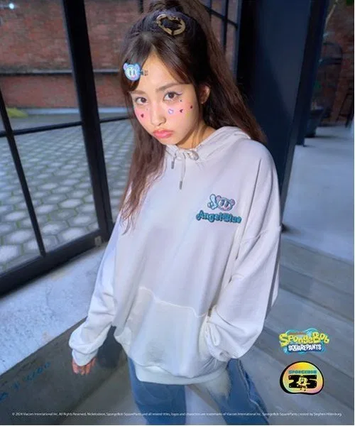 Худи SpongeBob x Angel Blue, 100% хлопок.