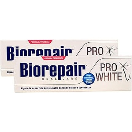 

Зубная паста Pro White - 75 мл, восстанавливает поверхность эмали, придает белизну и блеск Biorepair