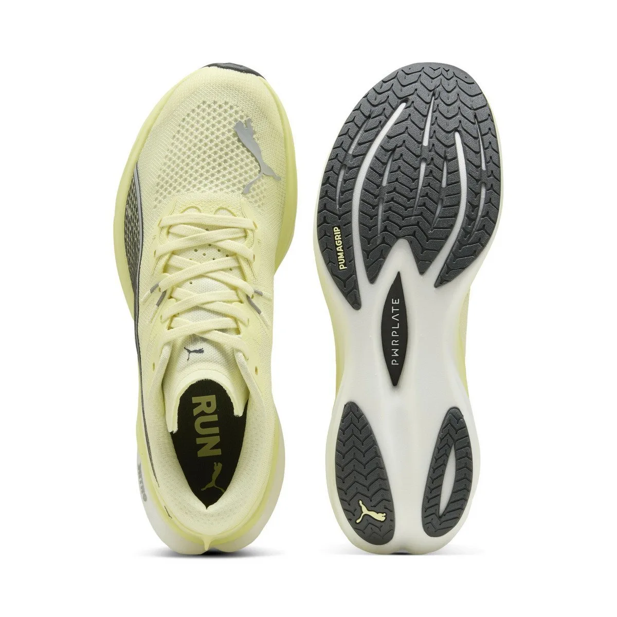 Мужские беговые кроссовки Deviate Nitro 3 PUMA, Gold Moon-Gray — фото 4