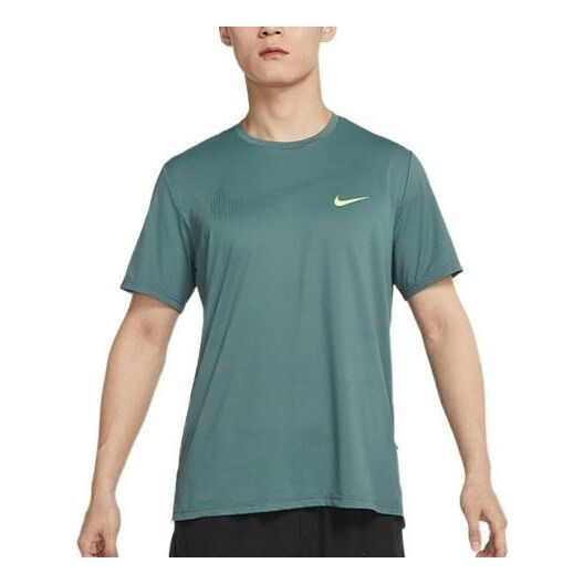 

Футболка Nike Pro Dri-FIT Logo Printing Round Neck Pullover Short Sleeve Green, зеленый