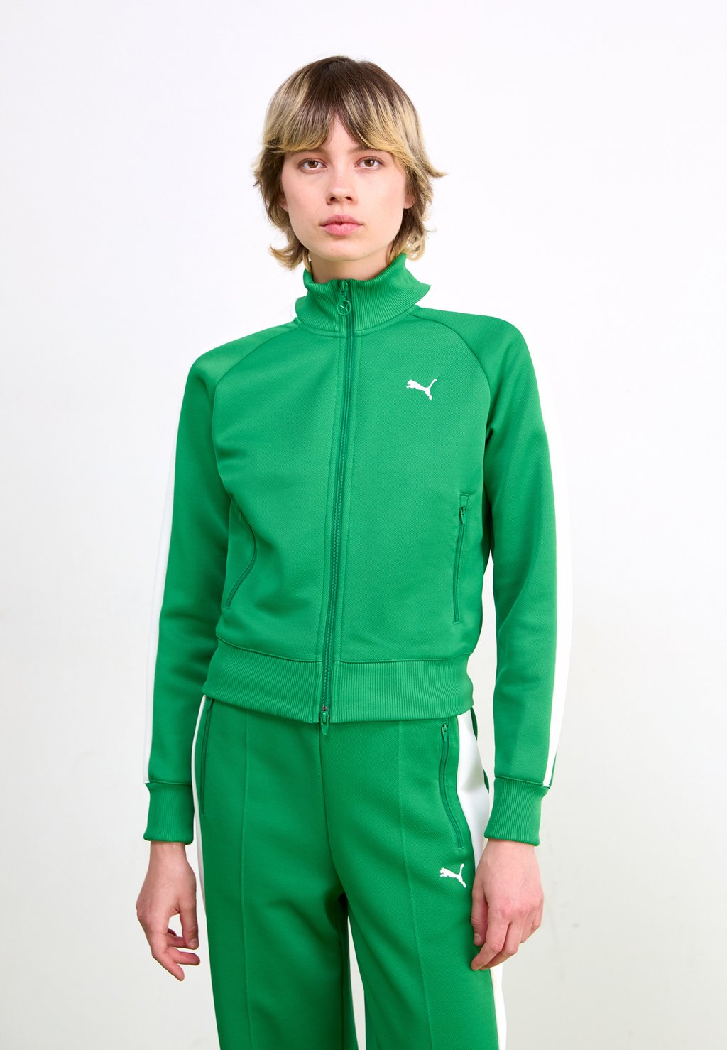 

Толстовка на молнии ALWAYS ON SHORT TRACK JACKET Puma, зеленый