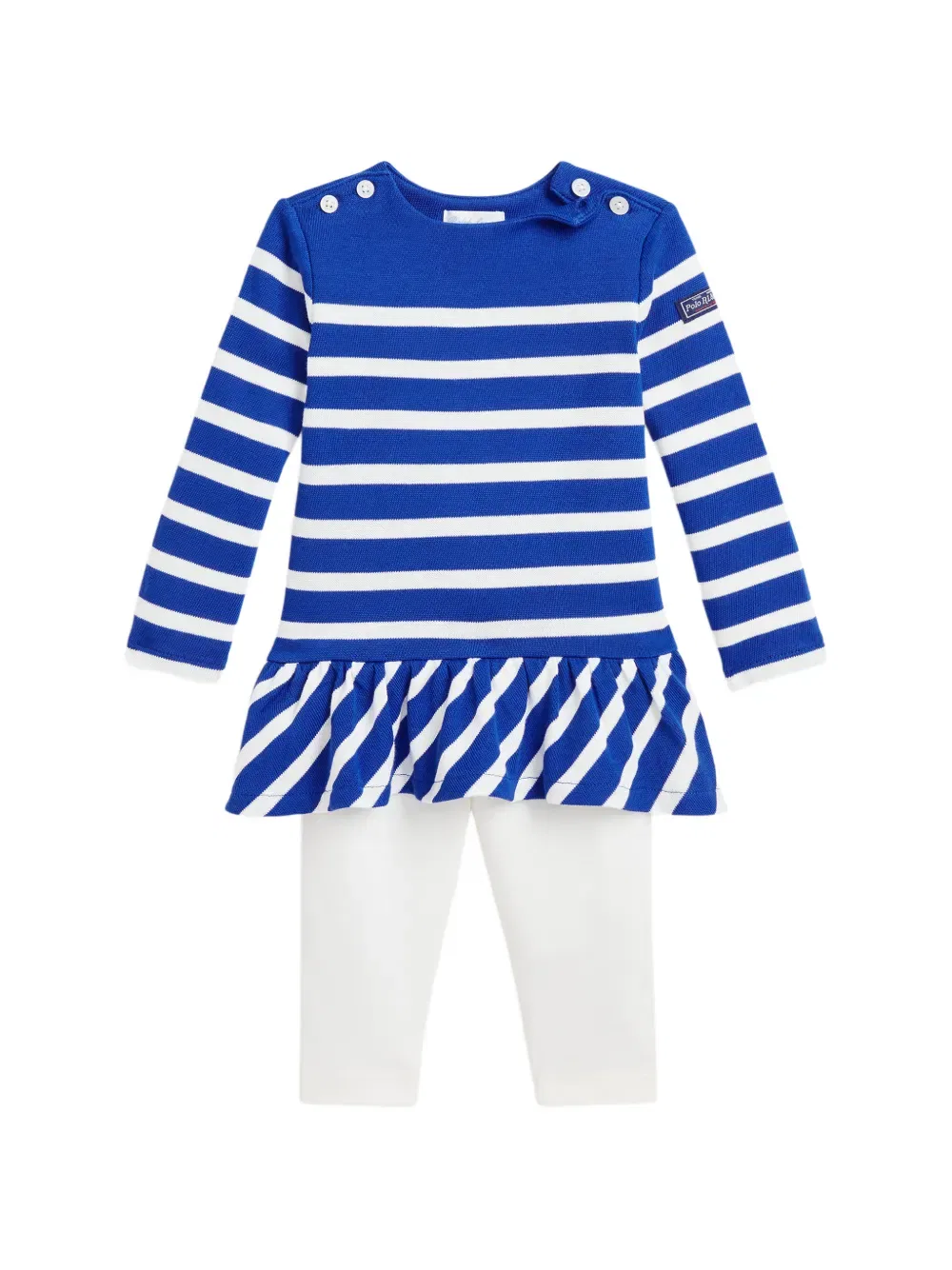Детский спортивный костюм в полоску Polo Ralph Lauren Kids, синий