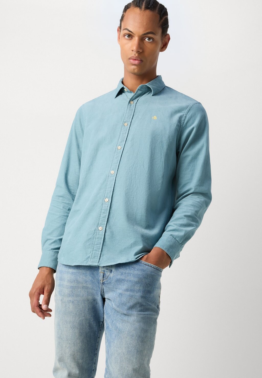 

Рубашка SHIRT Scotch & Soda, сине-серый