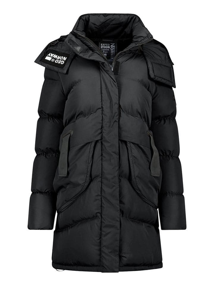 

Geographical Norway Стеганое пальто "Далмира" черного цвета