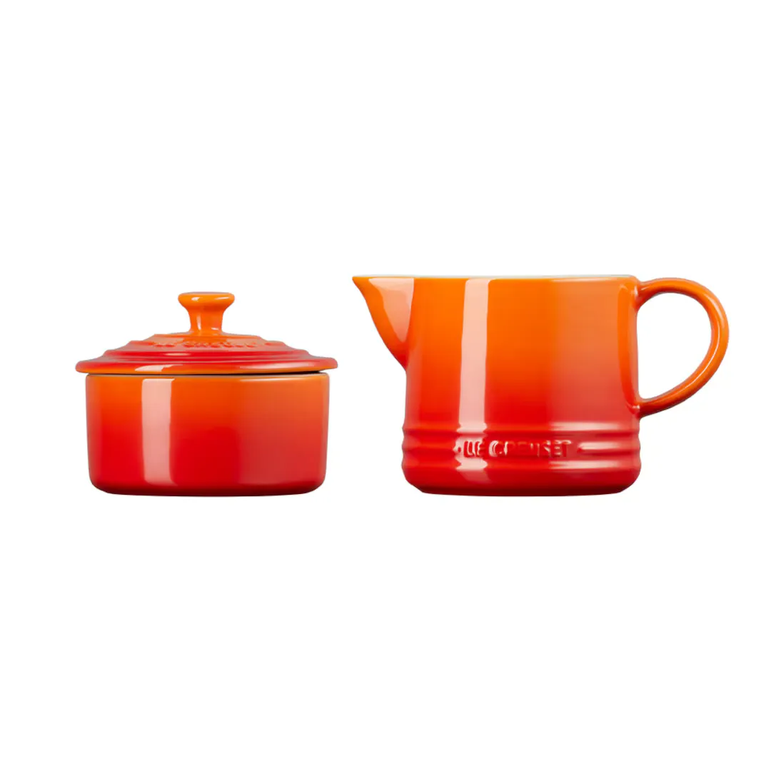 

Фирменный комплект Le Creuset: сахарница и молочник , апельсин