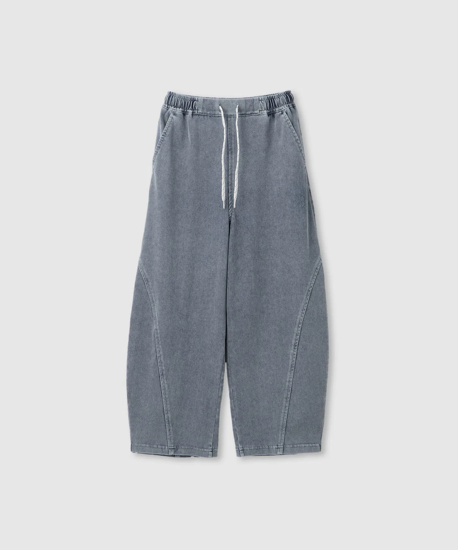 【NAVY SARARI】 Детские вязаные джинсовые брюки-бочонки - охлаждающие и эластичные
