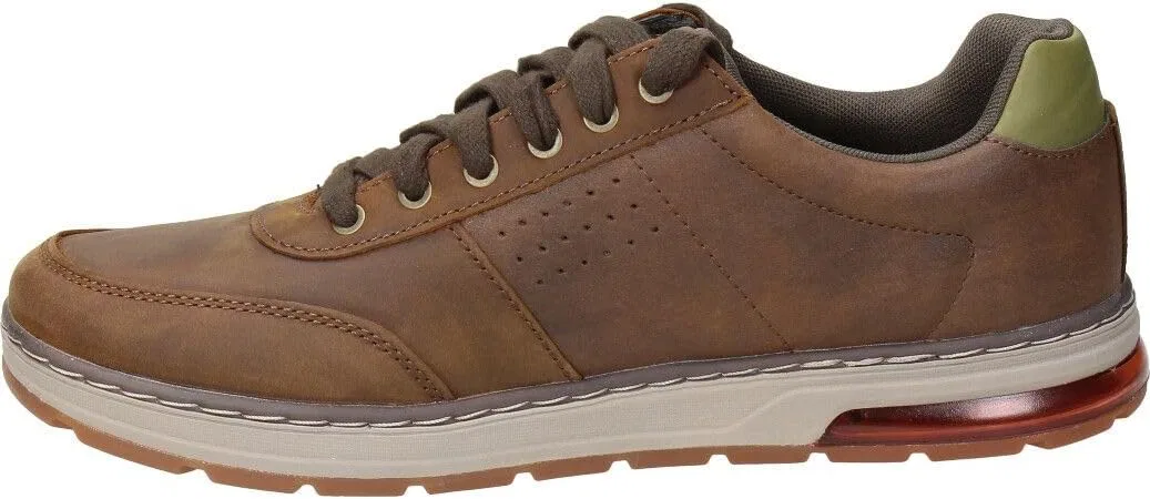 Мужские кроссовки Skechers Evenston Fanton, Dark Brown Leather — фото 4